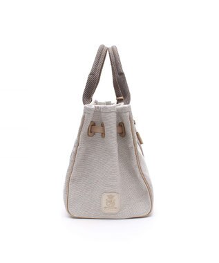 A.D.M.J. 【ファブリック】リネンラメクロス/前金具付トート32cm(Dカン＋)リネンラメクロス/前金具付トート40cm(Dカン＋) SILVER