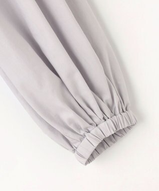 #Newans 【洗える】シアースカラップデザインブラウス ライトグレー