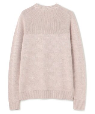 JOSEPH HOMME 【LEON 掲載】シルクバルキーハニカム　クルーネックニット ローズ系