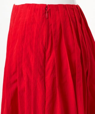 23区 【エステータ】エンシュクライト ピンタック フレアスカート レッド系