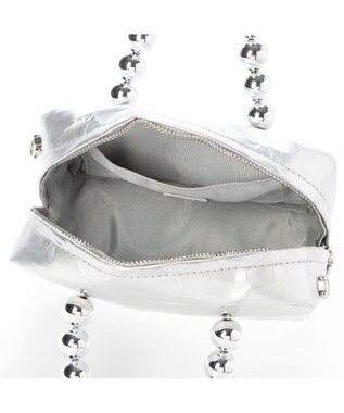 UNBILLION カカトゥ kakatoo / メタルビーズハンドル2wayスクエアバッグ シルバー