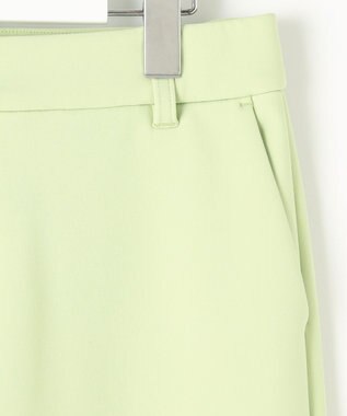 23区GOLF 冬の暖かボトム【WOMEN】ボンディング テーパードパンツ ライトグリーン系