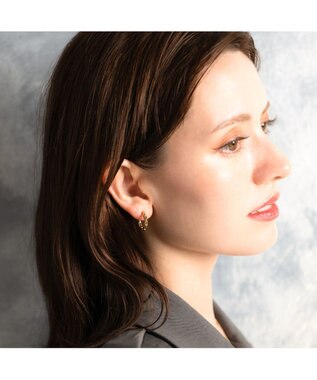 blancotokyo 【金属アレルギー対応】チェーンフープピアス GIUSTIZIA pierce ゴールド