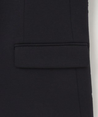 自由区 【好評につき追加生産/洗える】WASHABLEPONTE テーラードジャケット ネイビー系