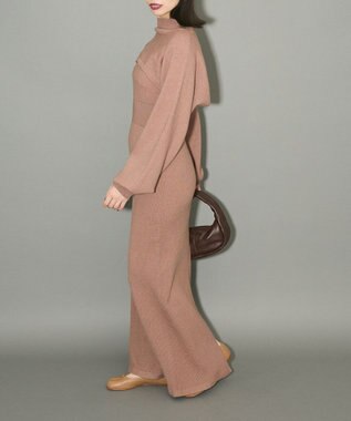 Green Parks ボレロ付ニットワンピース Brown