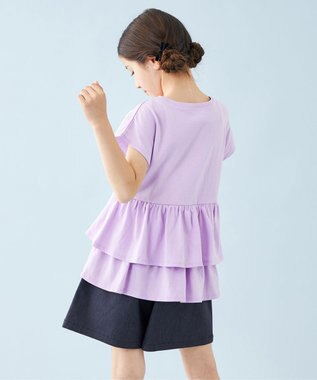 UNFILO 【110-150cm】アソート デザインTシャツ パープル[ティアード]