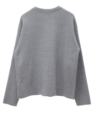 AMERICAN HOLIC バイパチクルーネックニットカーディガン Gray Mixture