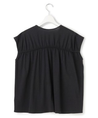 23区 【SLOW/一部店舗限定】シャーリングデザイン 2WAY カットソー ブラック