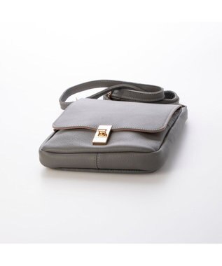 UNBILLION ペルケ perche / 7ポケットレザーポシェット ダークグレー