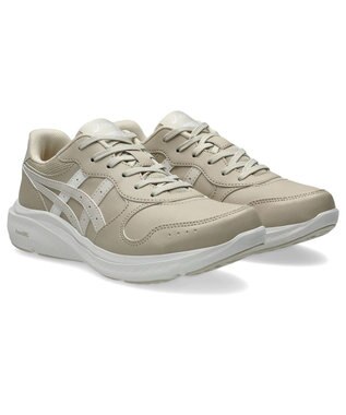 ASICS WALKING ゲルファンウォーカー レディース 3E相当 ベージュ×ライトベージュ