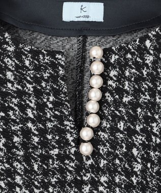 組曲 L 【WEB限定】ニュアンスジャガード セットアップ ネイビー系3