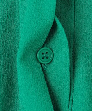 UNFILO BREEZEMOVE ペプラムブラウス グリーン