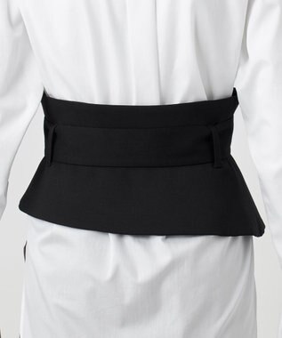 23区 L 【エステータ】ウールダブルクロス カマーバンド ブラック系