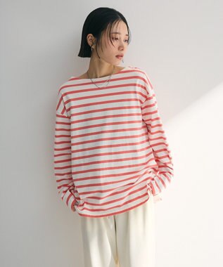 Green Parks ボーダーチュニック Pink