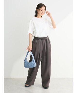 Green Parks ・ＥＬＥＮＣＡＲＥ　ＤＵＥ　ウエストドロストパンツ Charcoal Gray