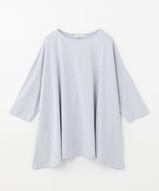 ANY 【洗える】テントライン カットソー サックスブルー系