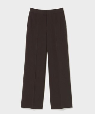 GRACE CONTINENTAL ダブルクロスストレートパンツ ブラウン