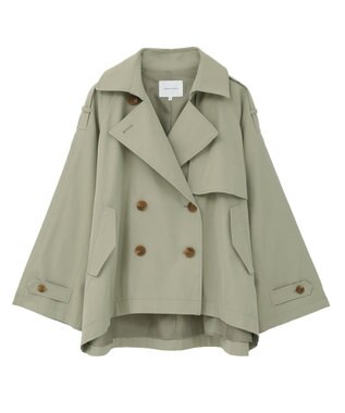 AMERICAN HOLIC 【先行予約】ショートトレンチコート Light Khaki