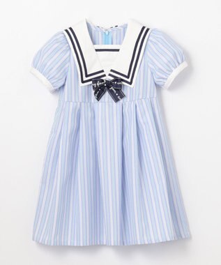 ANY KIDS セーラーワンピース サックスブルー