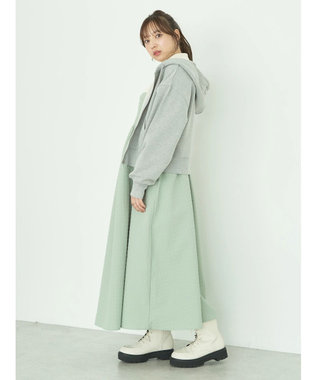 earth music&ecology 裏毛ＺＩＰパーカー Gray Mixture