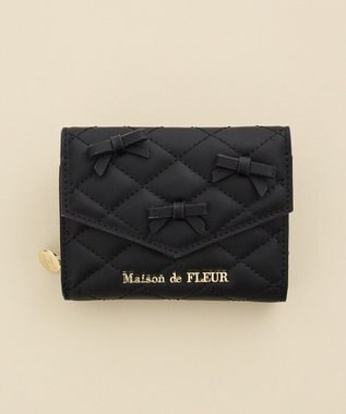 Maison de FLEUR ロンバスキルトリボンウォレット