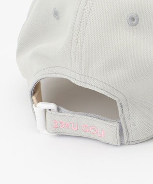23区GOLF 【WOMEN】キャップ サイズ調整可能 春夏にぴったり どこでも着用できるシンプルさ◎ ライトグレー系