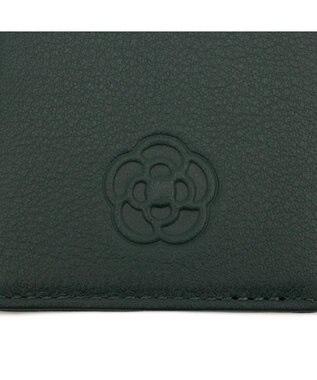 CLATHAS ワッフル リール付きパスケース グリーン