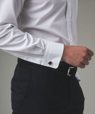 GOTAIRIKU 【形態安定】PREMIUMPLEATS_レギュラーカラー 通年ドレスシャツ_コンバーチブル仕様(26年モデル) ホワイト系