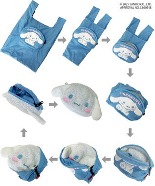 ROOTOTE 8465【ルートート】サンリオ. IP.ルーショッパーミッド.サンリオキャラクターズA 04：シナモロール