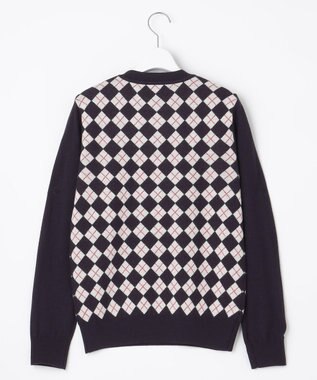 23区GOLF 【WOMEN】【ウォッシャブル】アーガイル ニット ネイビー系5