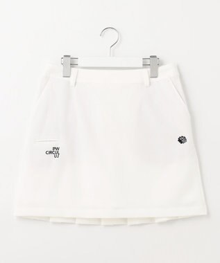 PW CIRCULUS 【WOMEN】【ストレッチ/撥水】インナー付き バックプリーツ スカート ホワイト系