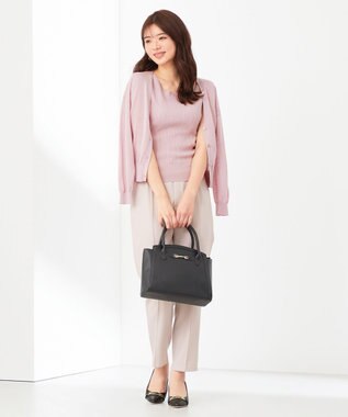 ANY SIS S 【美人百花6月号掲載】2SET シアーカーディガン アンサンブル ライトピンク