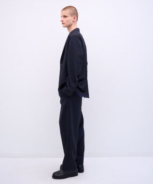 ATON 【26FW】WOOL TROPICAL | ルーズフィットパンツ - UNISEX NAVY