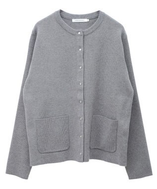 AMERICAN HOLIC バイパチクルーネックニットカーディガン Gray Mixture