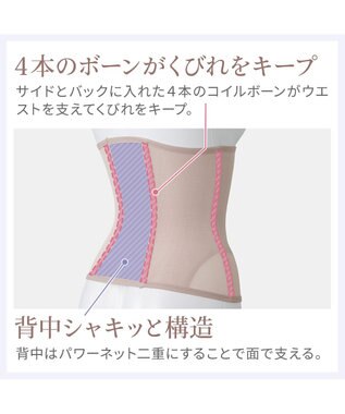 BRADELIS New York 【BRADELIS NewYork peace】すらっと細みえウエストニッパー24 ローズピンク