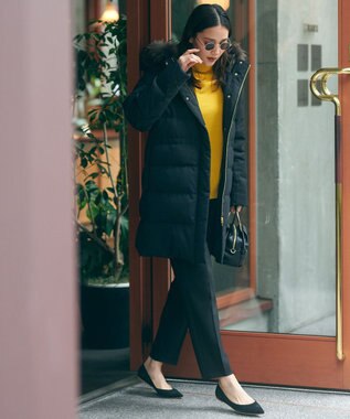 23区 メタルハンドル ショルダー バッグ ブラック系