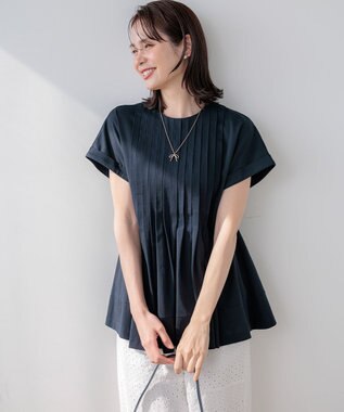 組曲 L 【先行予約】サマージャージーブラウスライク カットソー ネイビー系