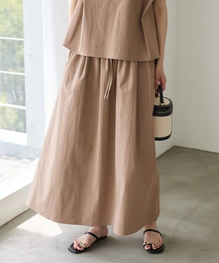 AMERICAN HOLIC 【多機能】タックトップス＋ギャザースカート Mocha