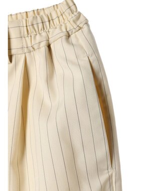 CRAFT STANDARD BOUTIQUE イージーケアピンストライプテーパードパンツ Stripe Ivory
