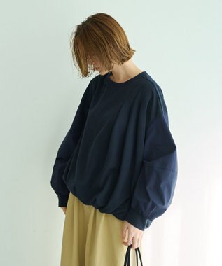 YECCA VECCA アシメバルーンプルオーバー Gray
