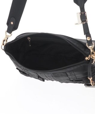 LANVIN en Bleu ミエル パスケース付ショルダーバッグ(ラメ無し) ブラック