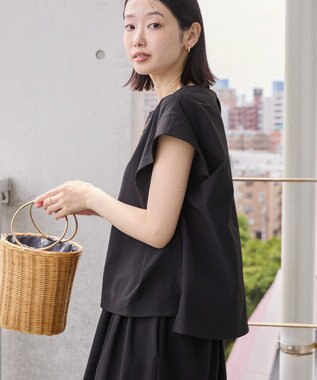 AMERICAN HOLIC 【多機能】タックトップス＋ギャザースカート Black