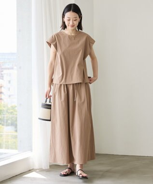 AMERICAN HOLIC 【多機能】タックトップス＋ギャザースカート Mocha