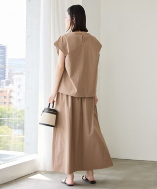 AMERICAN HOLIC 【多機能】タックトップス＋ギャザースカート Mocha