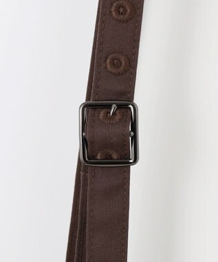 ANY SIS 【洗える】カラーMIXシャンブレー スカート ブラック