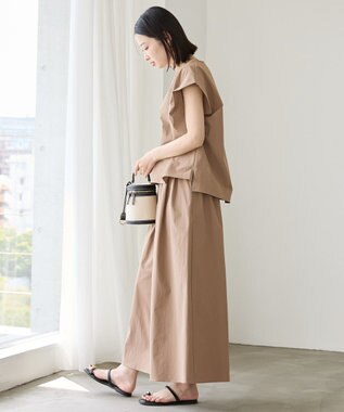 AMERICAN HOLIC 【多機能】タックトップス＋ギャザースカート Mocha