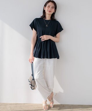 組曲 L 【先行予約】サマージャージーブラウスライク カットソー ネイビー系