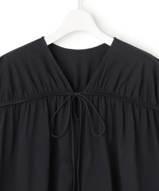 23区 【SLOW/一部店舗限定】シャーリングデザイン 2WAY カットソー ブラック