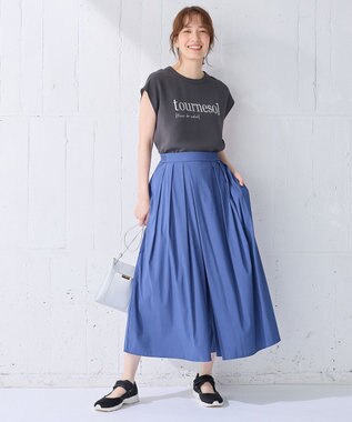 ANY 【大好評につき新色登場！/洗濯機可能/接触冷感/UVケア】清涼リラックススカーチョ ブルー