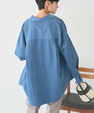 AMERICAN HOLIC Ｗポケットコーデュロイシャツ Blue